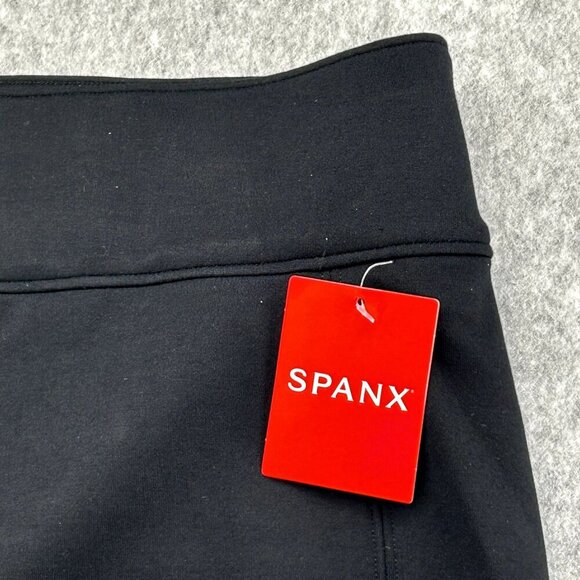 Spanx Womens Black Ankle Pant Size 1X Classic Backseam Ponte Stretch Leggings - Picture 5 of 12